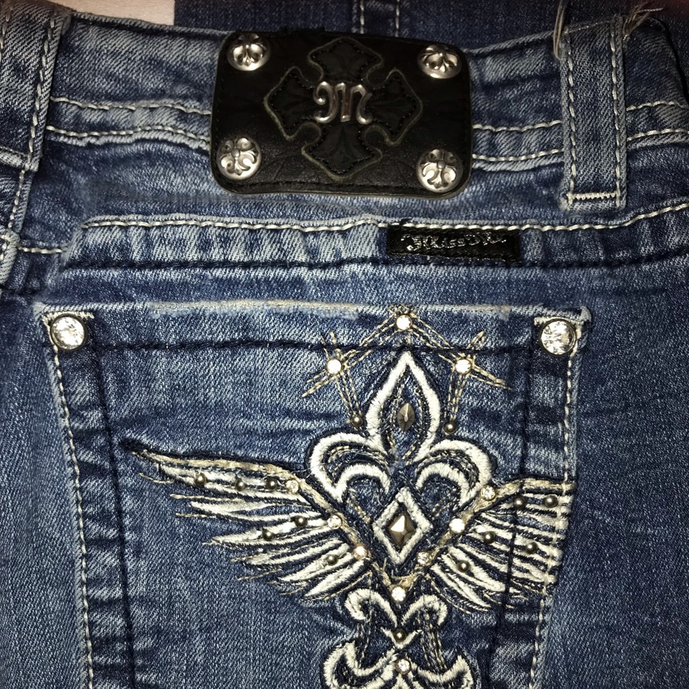 Miss Me Boot Cut Blue Jeans 32X33. Wednesday Sale!